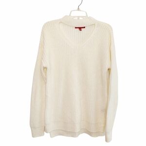 SAK 5th Avenue Tunic Sweater Coker V-Neck Large